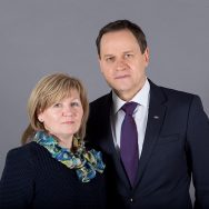 Waldemar Tomaszewski z żoną Wiolettą. Marzec 2019 roku