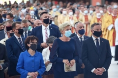 12.09.2021 Warszawa, Polska. Msza swieta polaczona z rytem beatyfikacji kardynala Stefana Wyszynskiego i matki Elzbiety Czackiej pod przewodnictwem kardynala Marcello Semeraro, prefekta Kongregacji do spraw Kanonizacyjnych, w Swiatyni Opatrznosci Bozej.